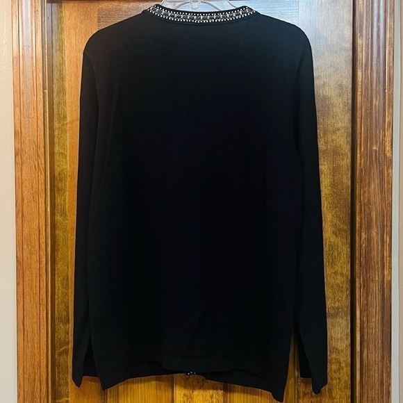 Open Cardigan Embellished‎ Cotton Blend Sz L EUC Peter Nygard - Picture 2 of 12